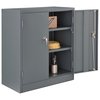 Global Industrial Unassembled Counter Height Cabinet, 36x18x42, Gray 269870GY